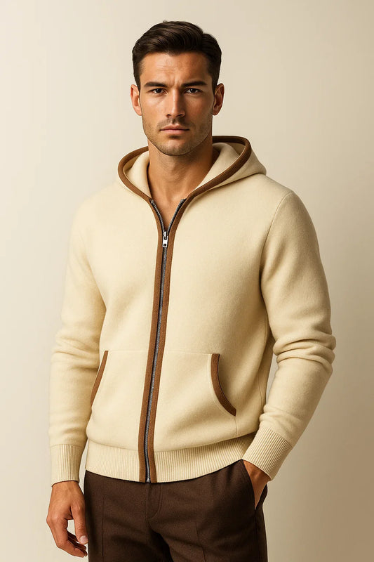 Ravalo Hooded Cardigan Cream