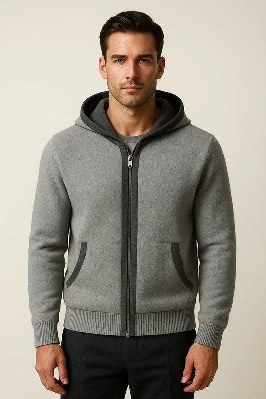 Ravalo Hooded Cardigan Grey