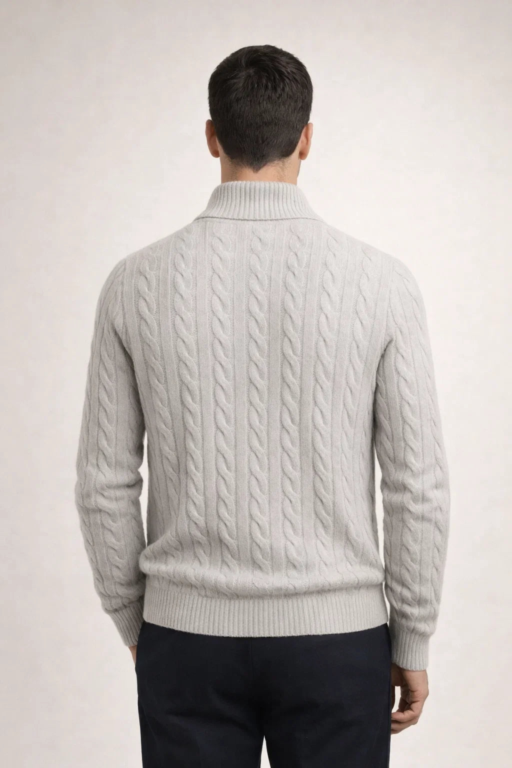 Tilano Cable Knit Grey