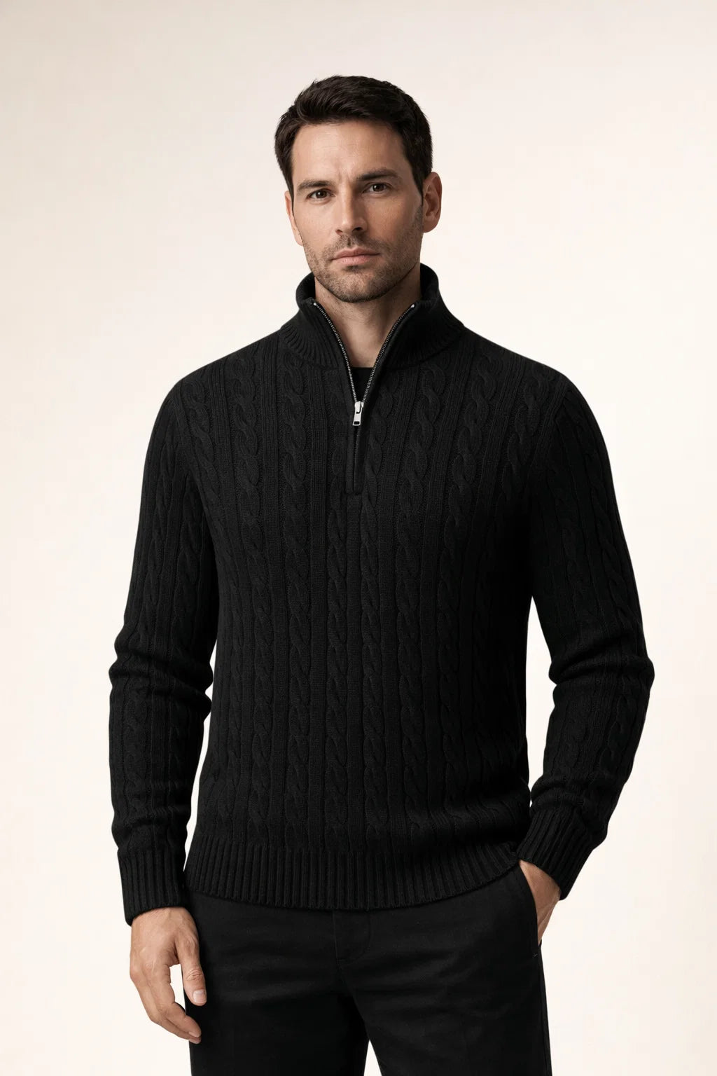 Tilano Cable Knit Black