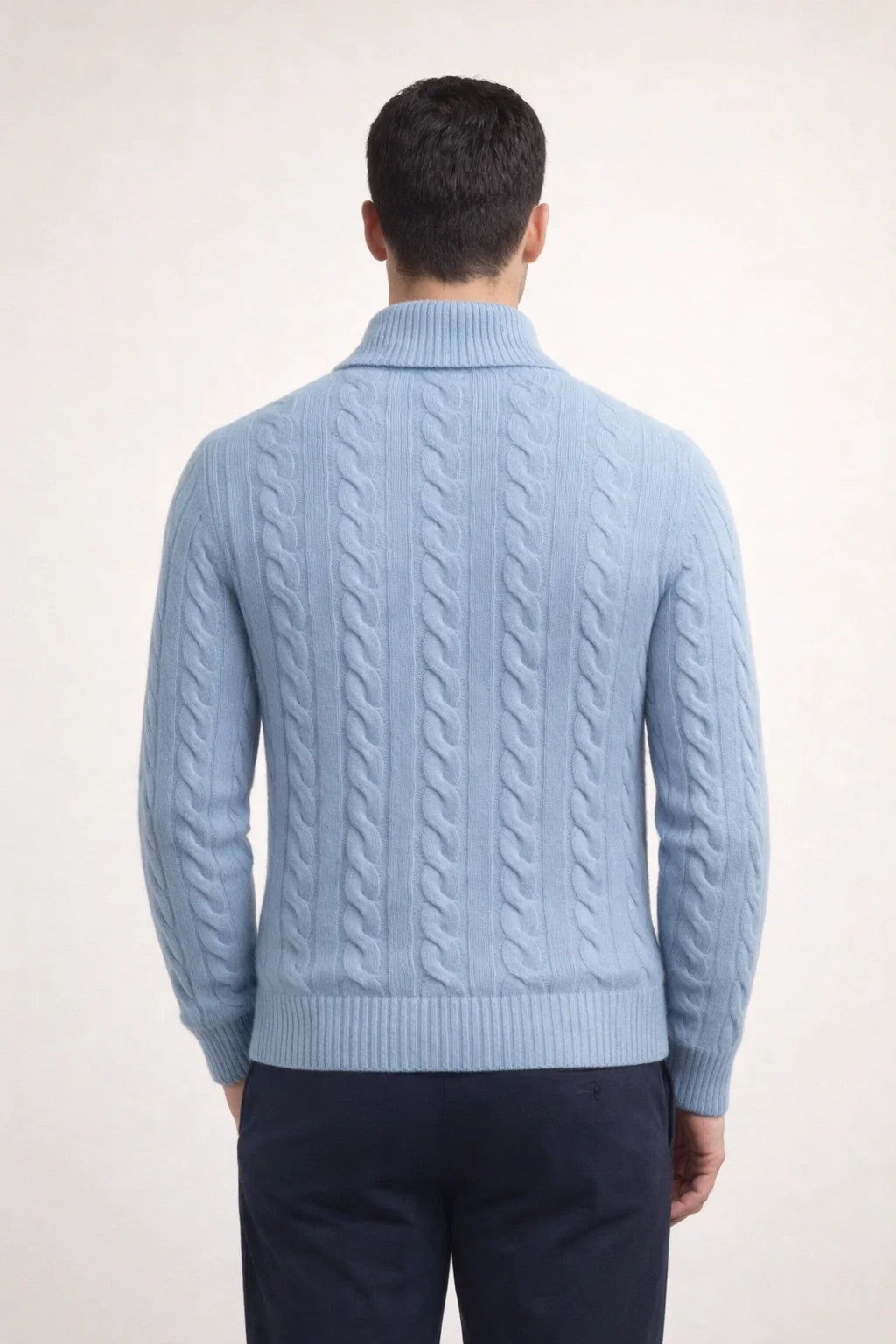 Tilano Cable Knit Light Blue