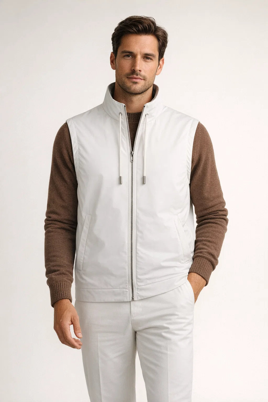 Ladore Reversible Vest Ivory