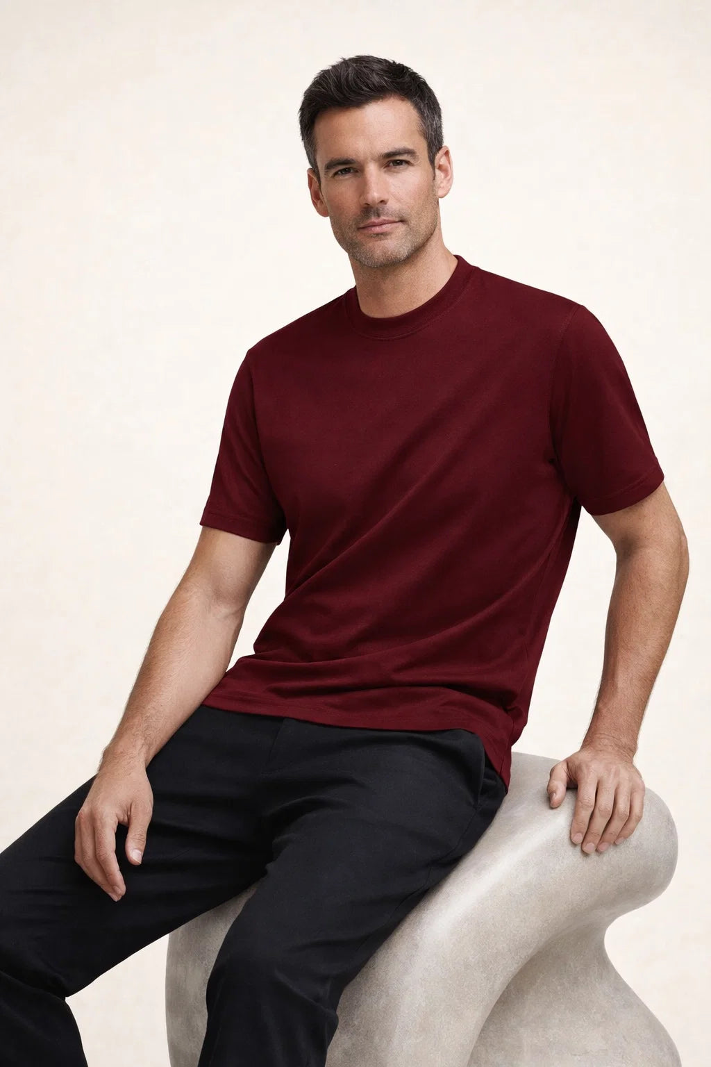Linero Tee Burgundy
