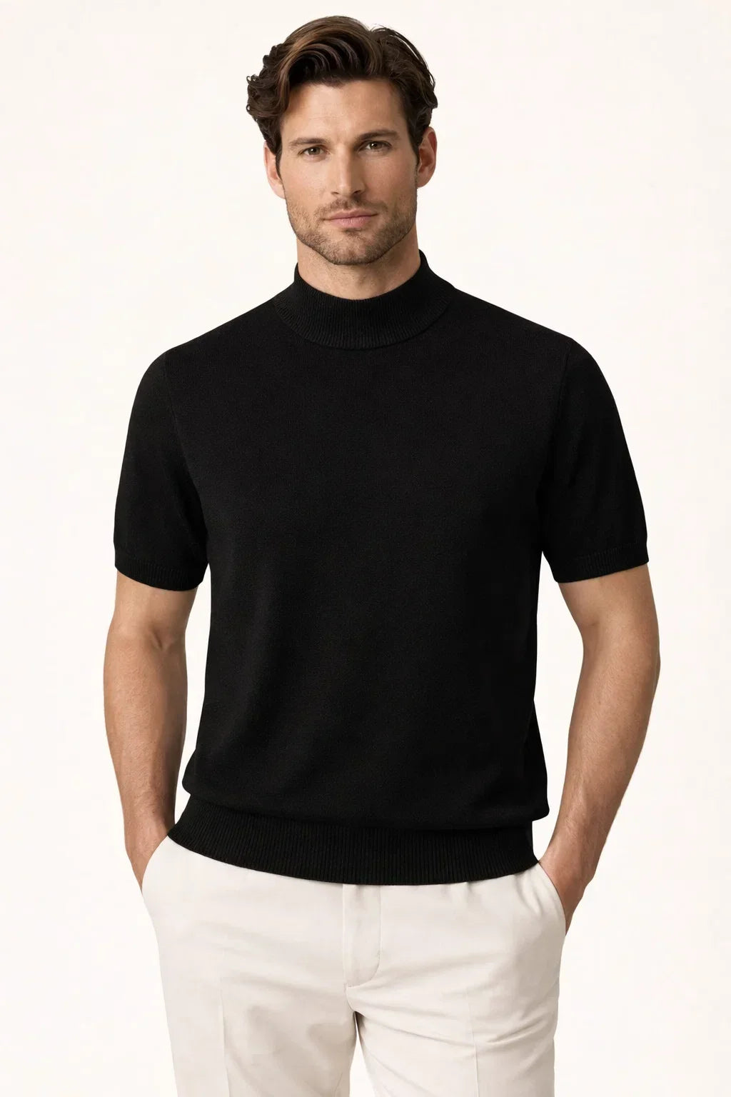 Aurelo Wool T-Shirt Black