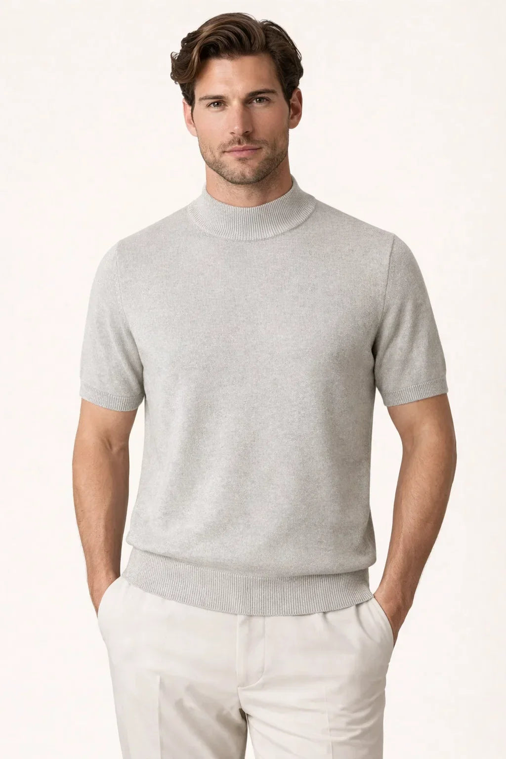Aurelo Wool T-Shirt Grey