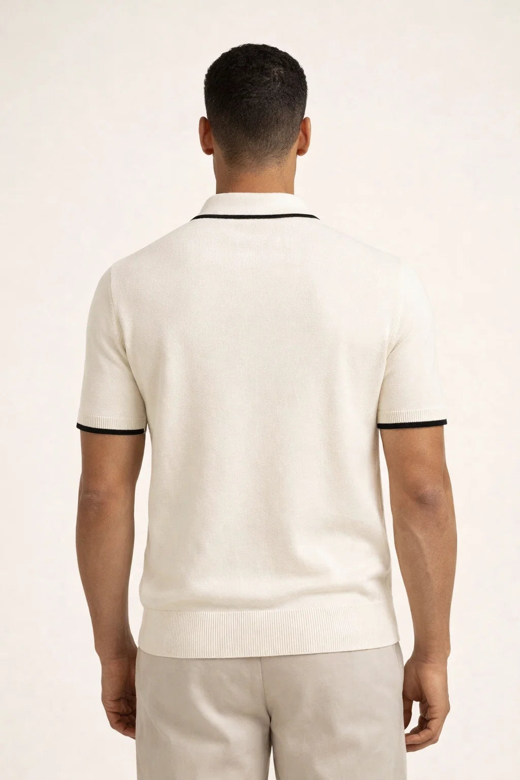 Parivo Knitted Polo Ivory