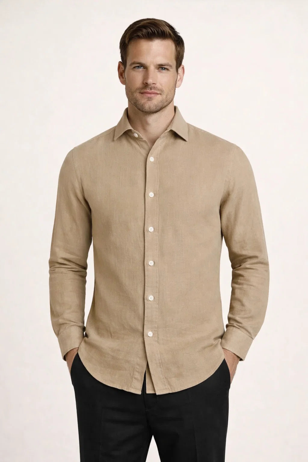 Avari Linen Shirt Beige