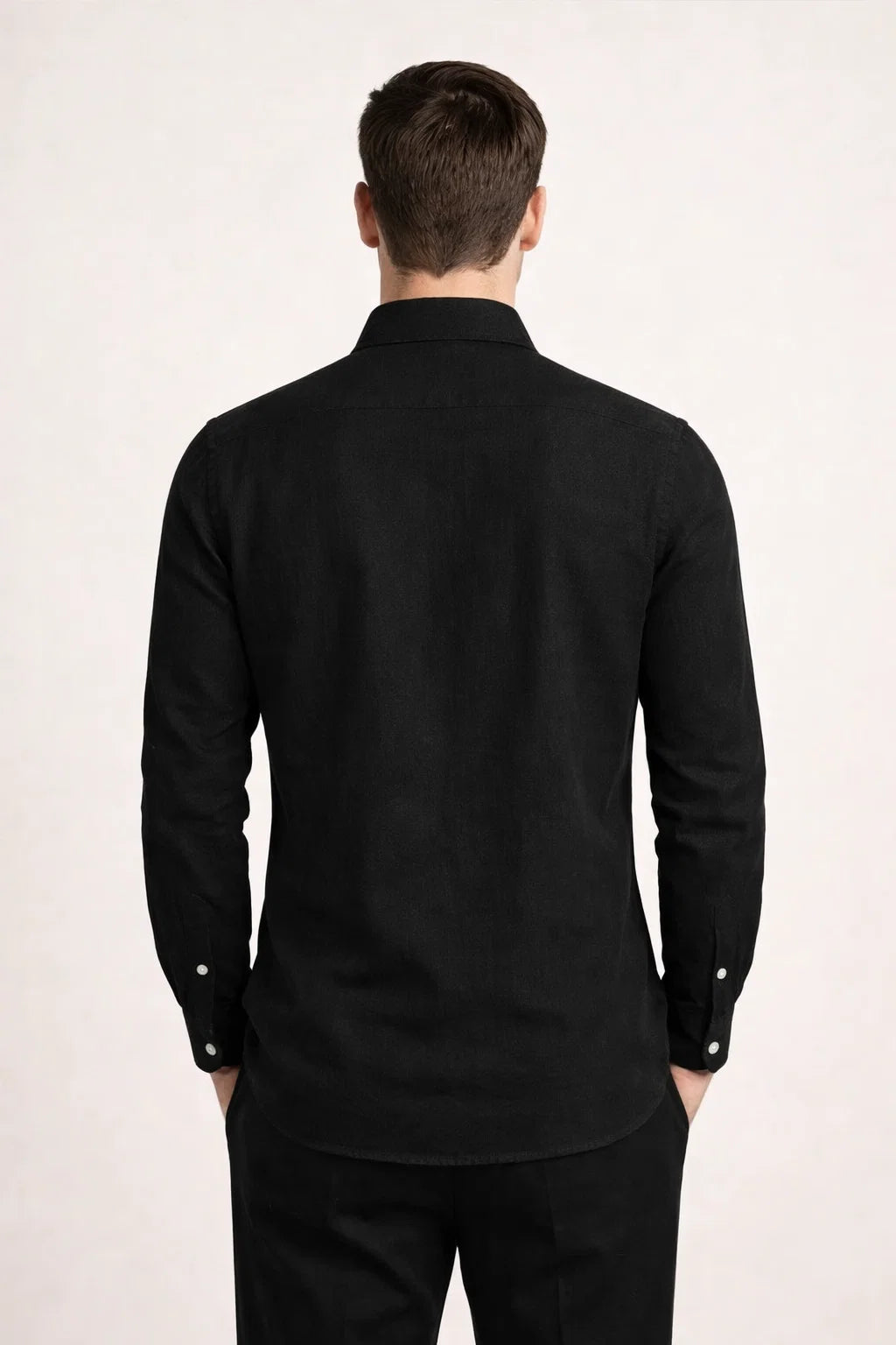 Avari Linen Shirt Black