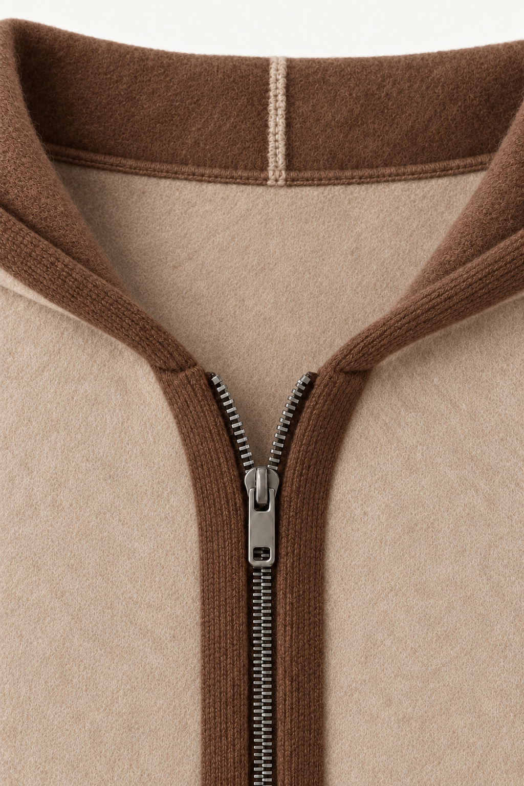 Ravalo Cashmere Zip Hoodie Brown