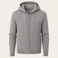 Avero Hooded Cable Knit Grey