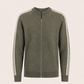 Darilo Wool Zip Knit Olive Green