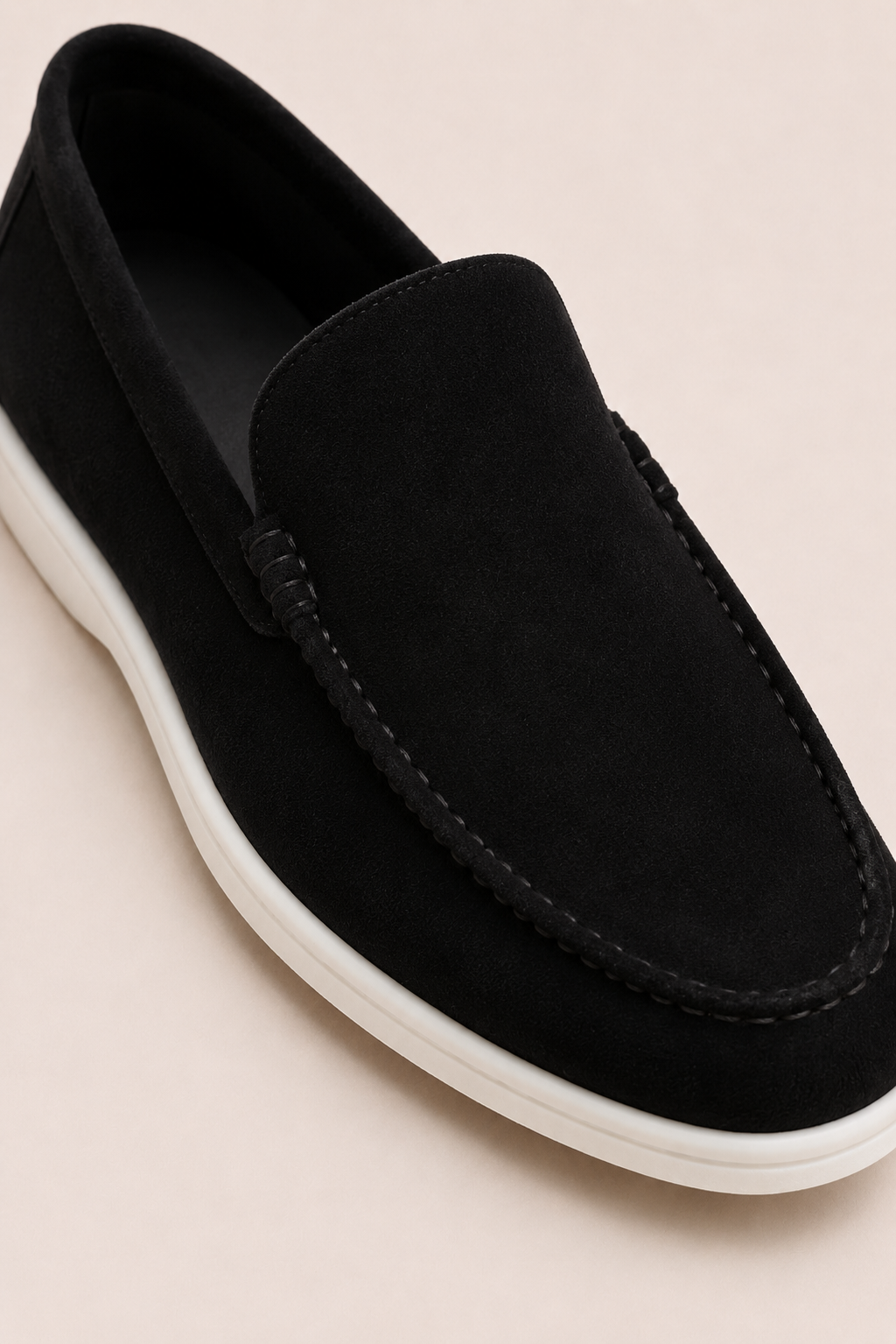 Bavaro Suede Loafers Black