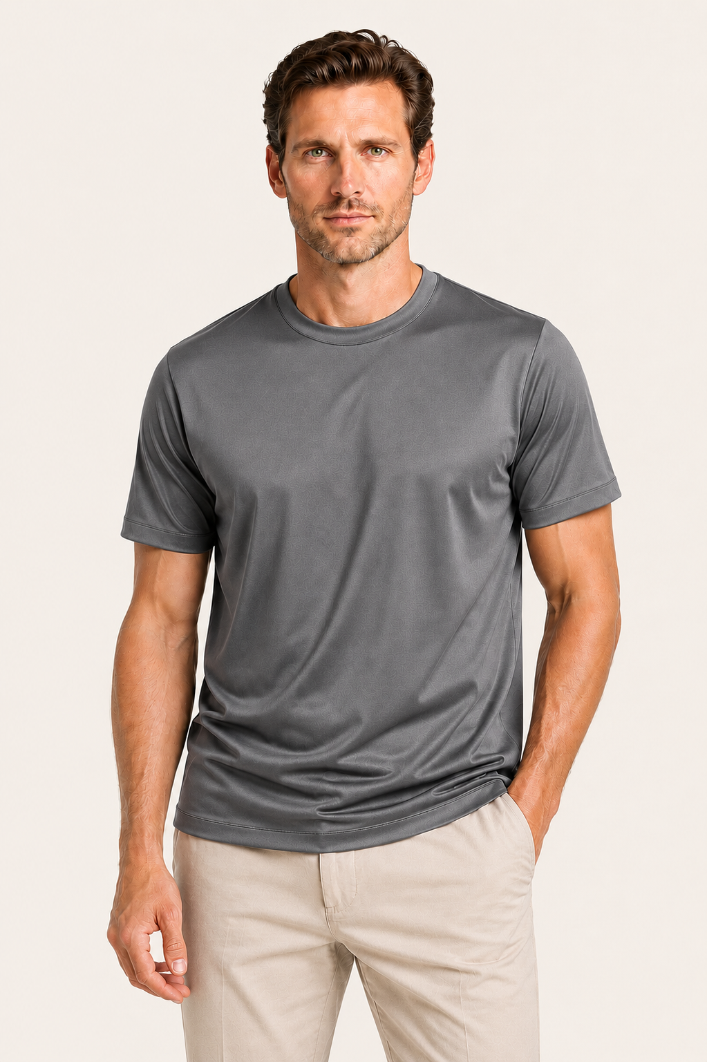 Merciro Cotton Tee Grey