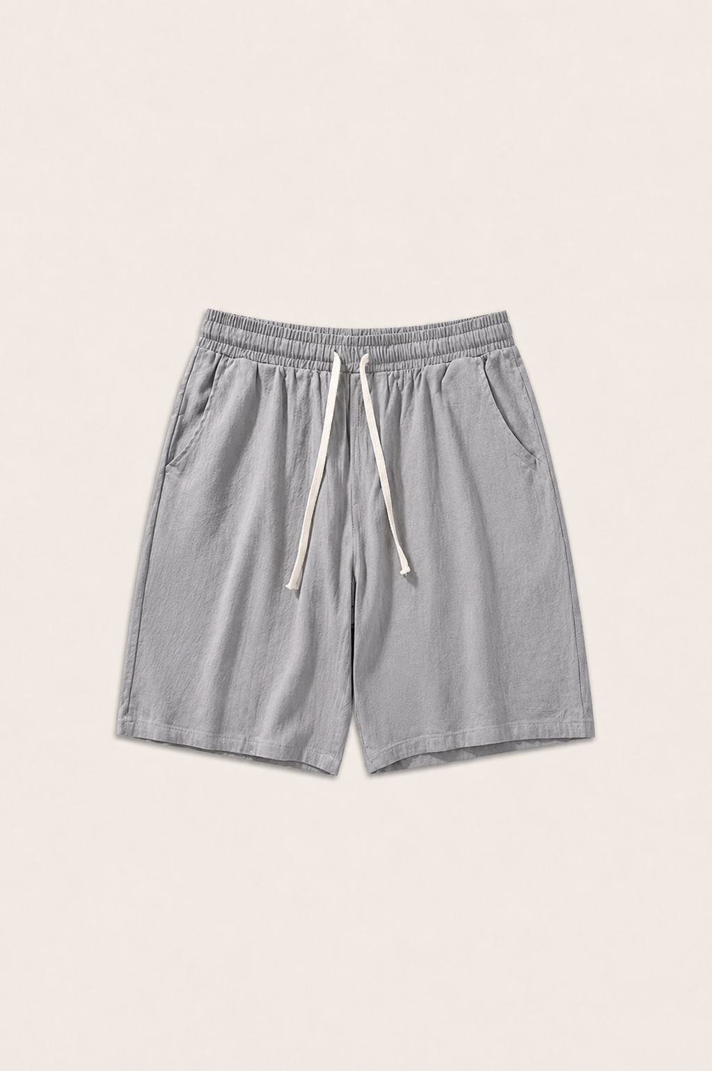 Aviro Linen Striped Short Grey