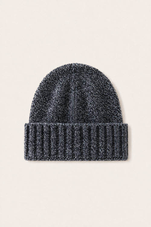 Ivaro Cashmere Beanie Graphite Marl
