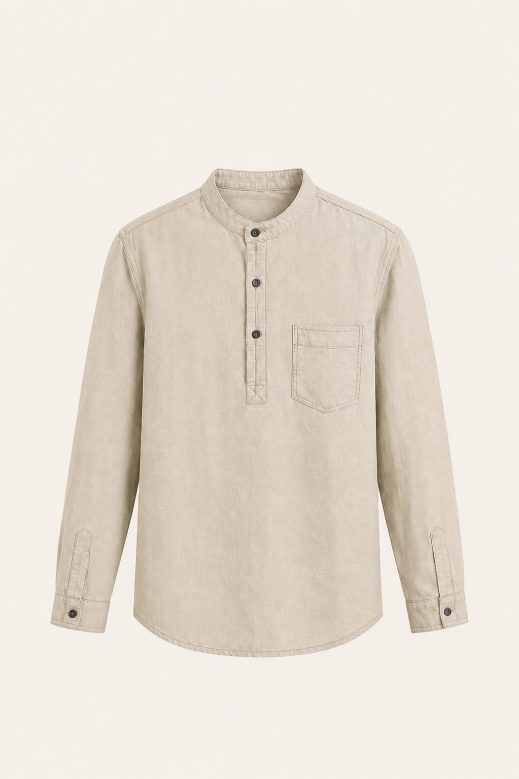 Gavero Quarter Shirt Beige