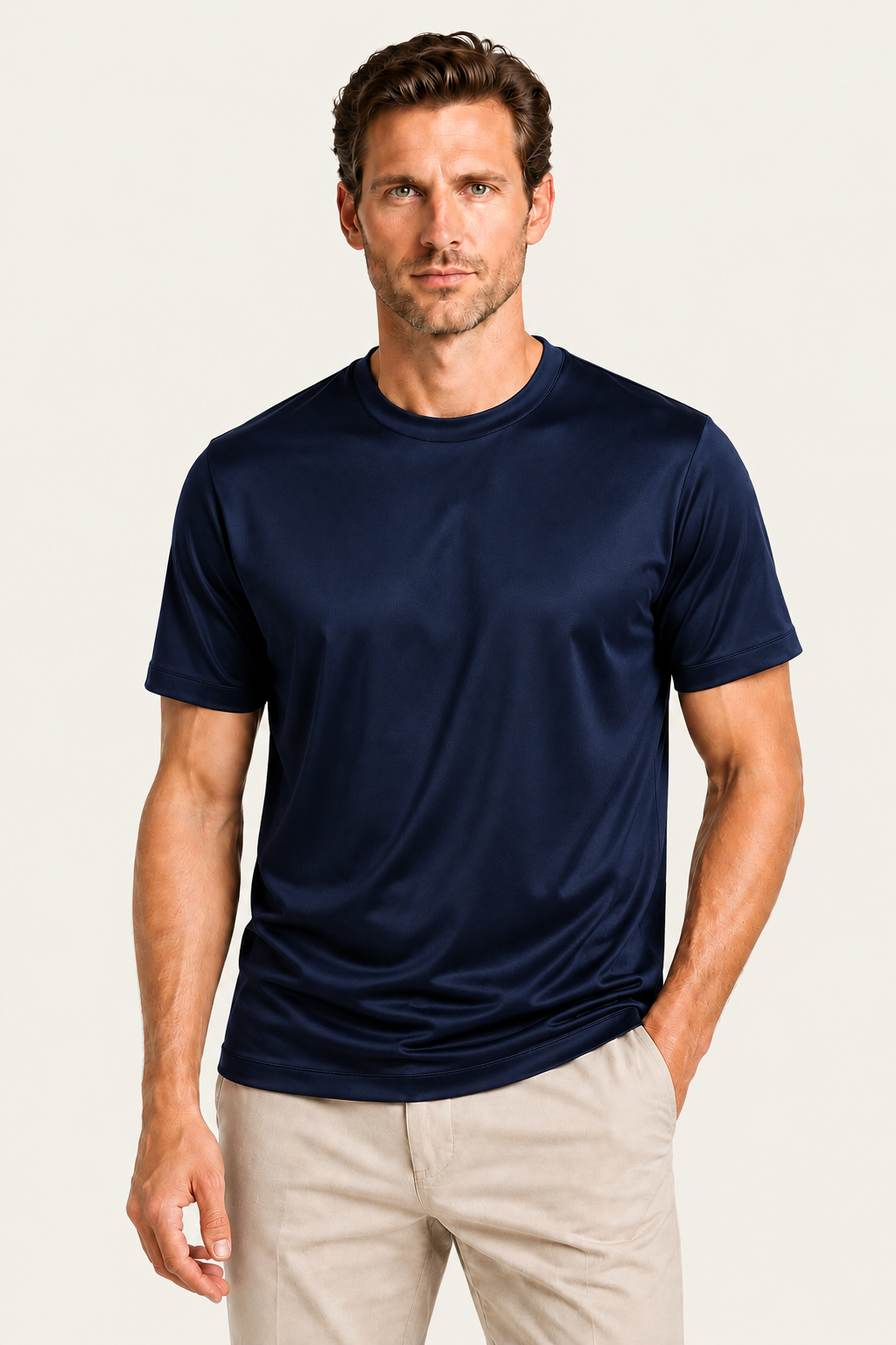 Merciro Cotton Tee Navy