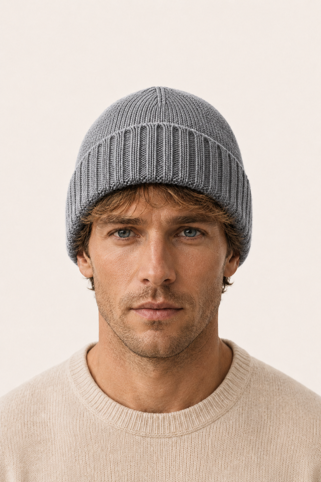 Ivaro Cashmere Beanie Grey