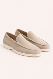 Bavaro Suede Loafers Beige