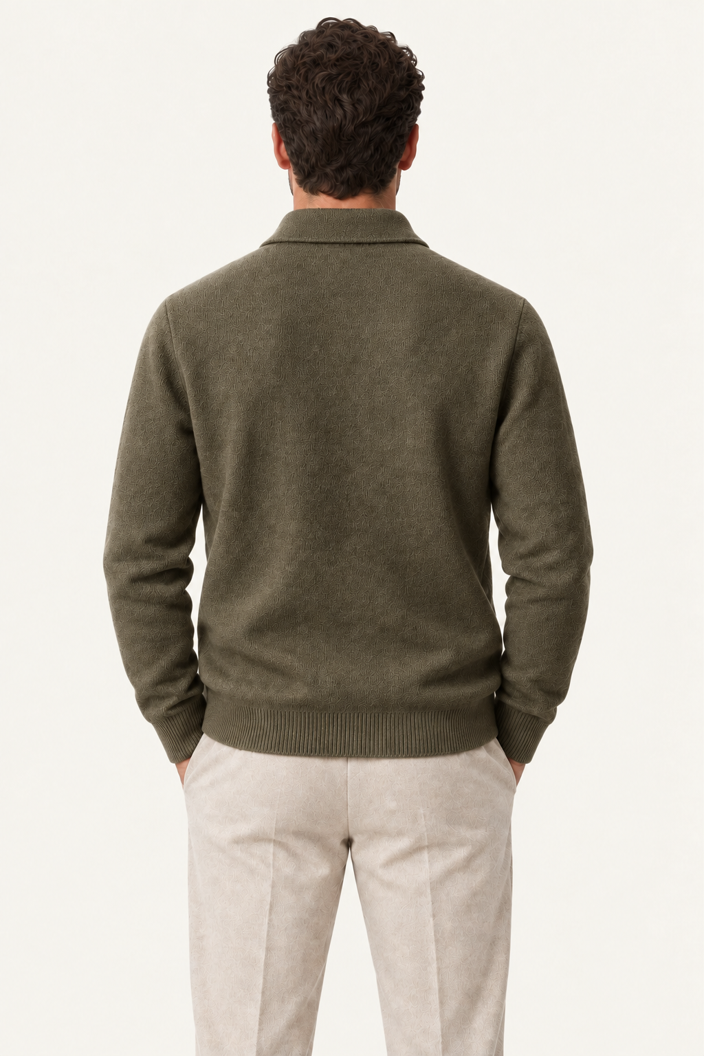 Silavo Wool Cardigan Olive