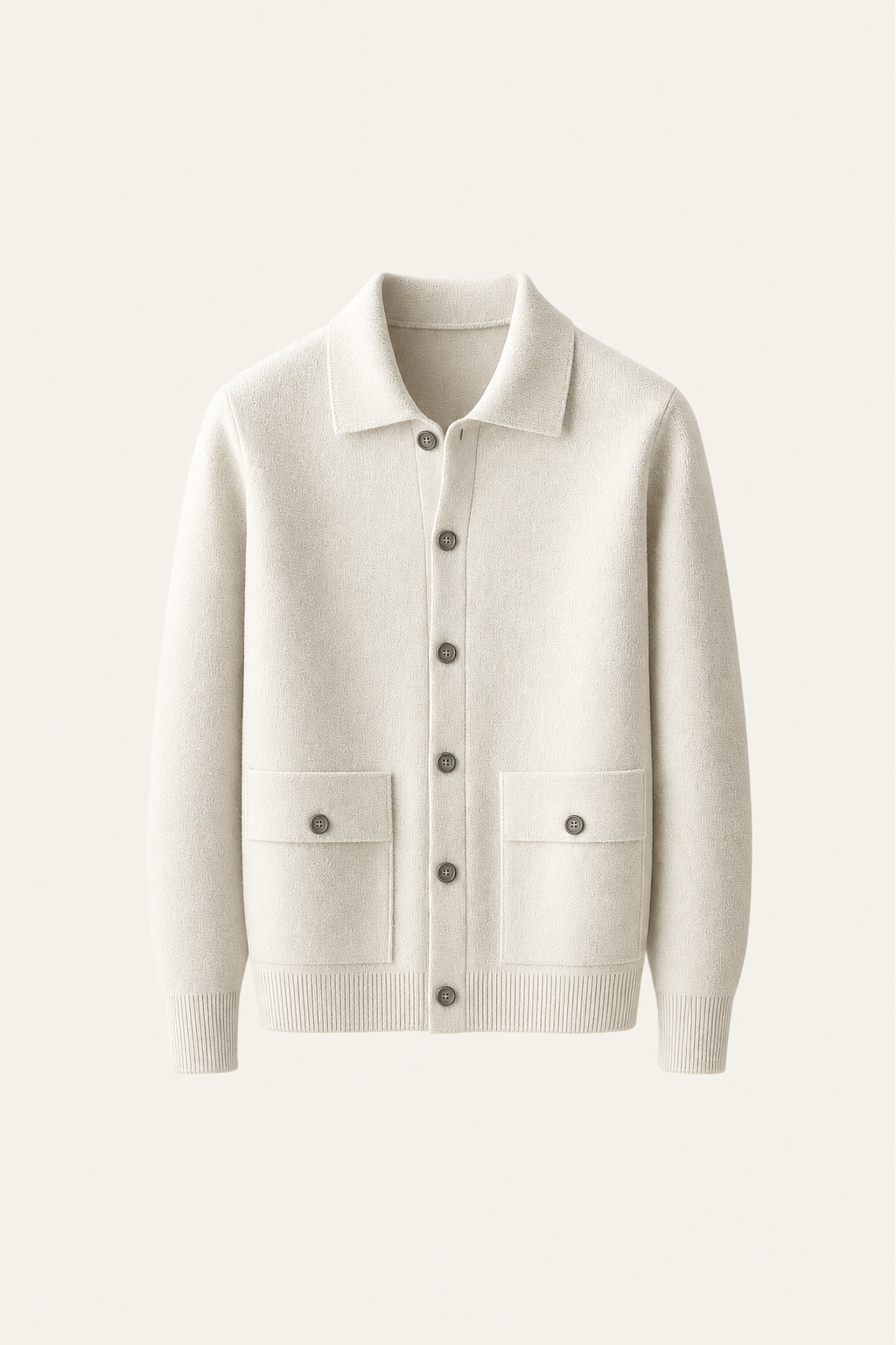 Silavo Wool Cardigan Ivory
