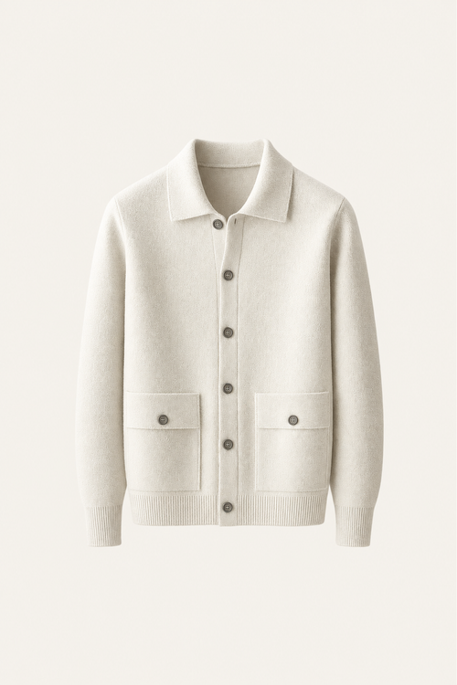 Silavo Wool Cardigan Ivory