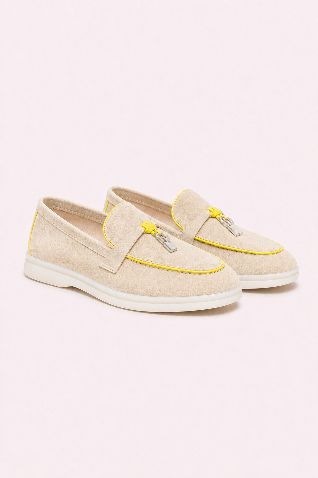 Amari Buckled Loafers Sand