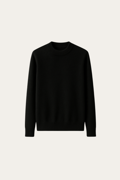 Black Cashmere Crewneck