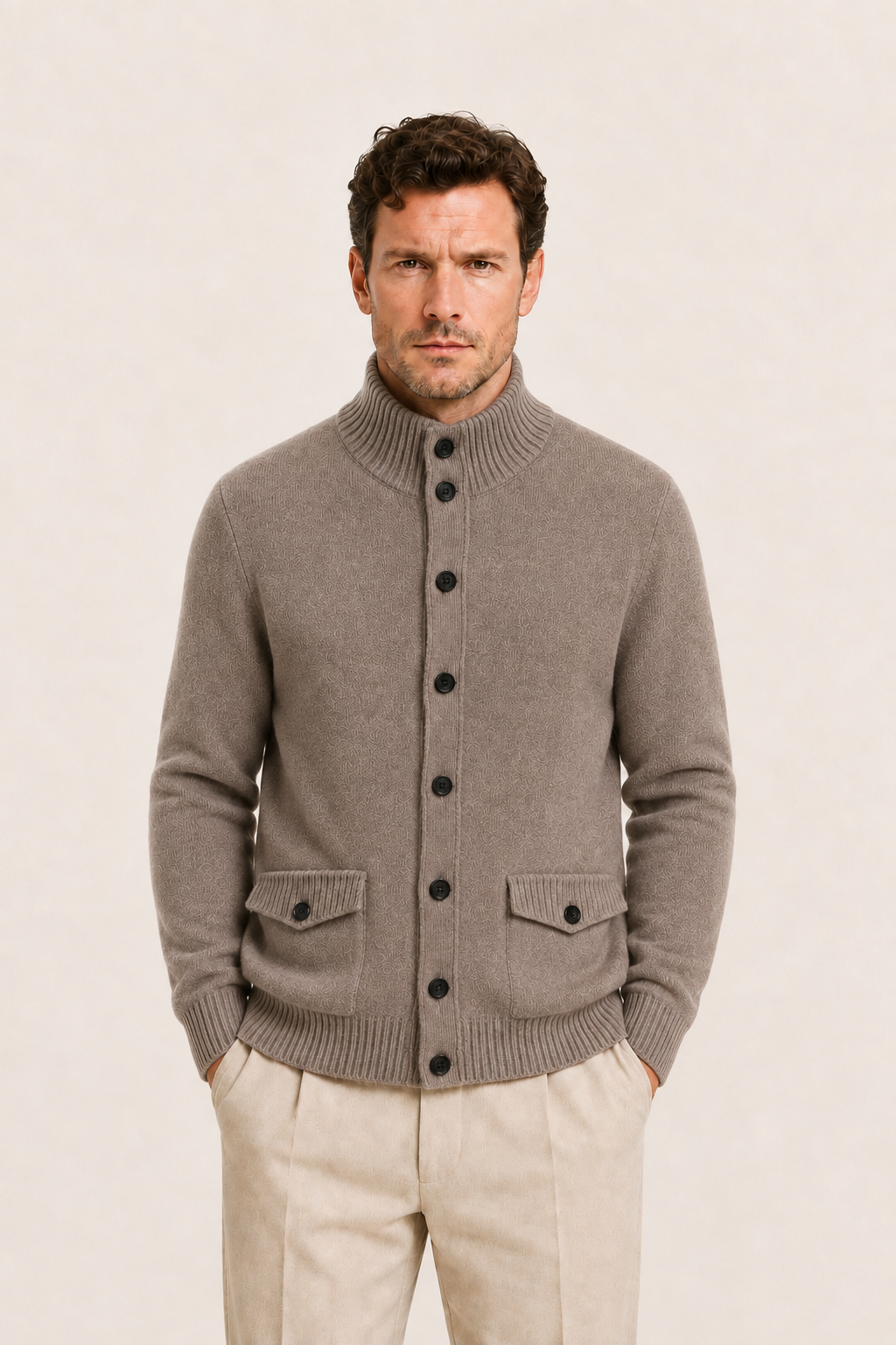 Javino Cashmere Cardigan Mocha