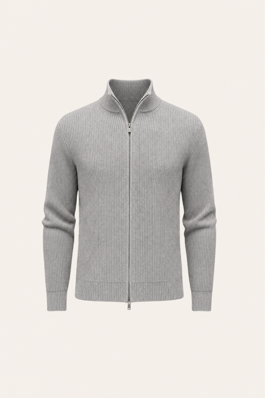 Arelon Zip Knit Grey