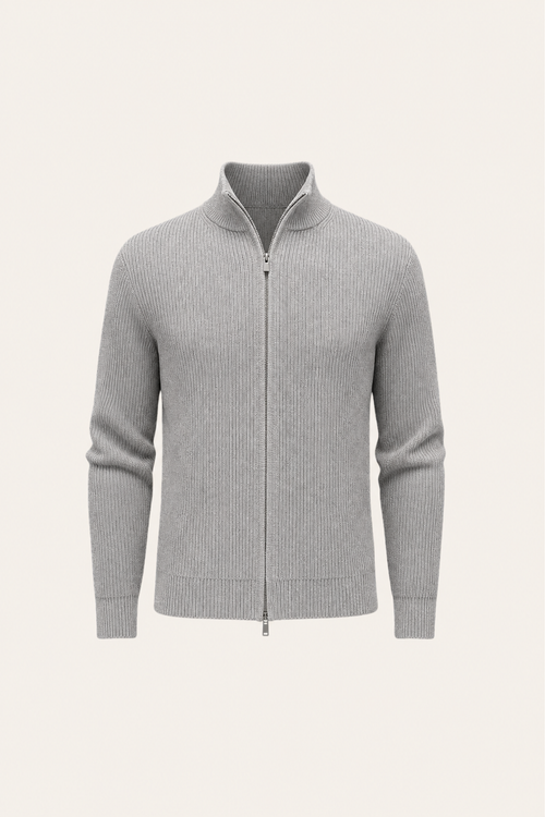 Arelon Zip Knit Grey