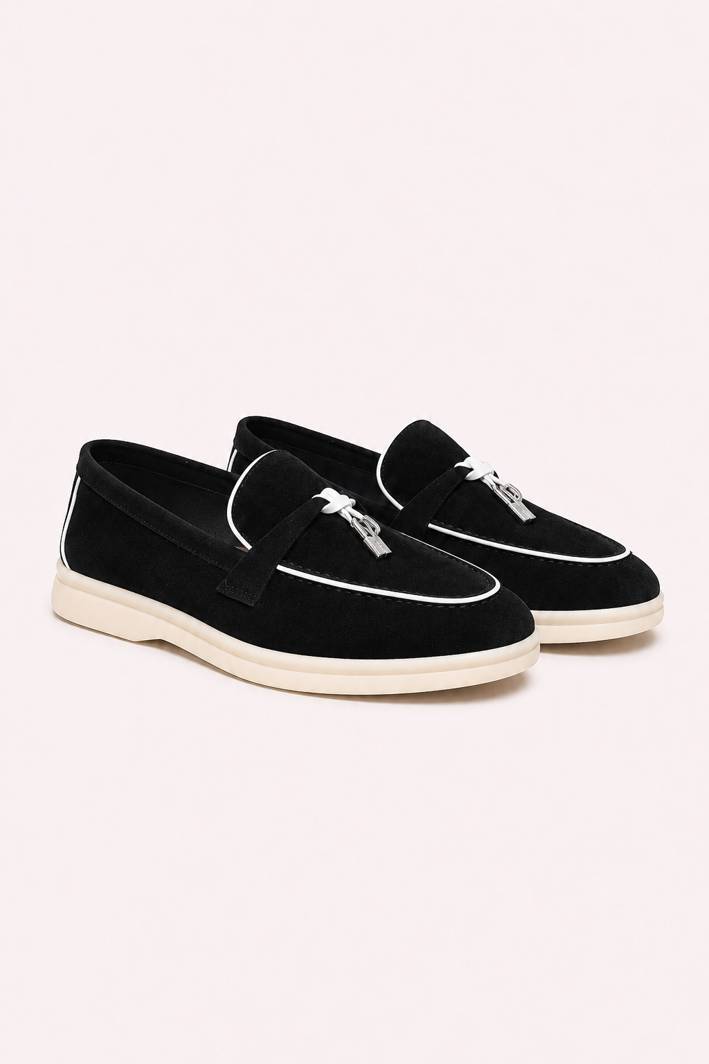 Amari Buckled Loafers Black