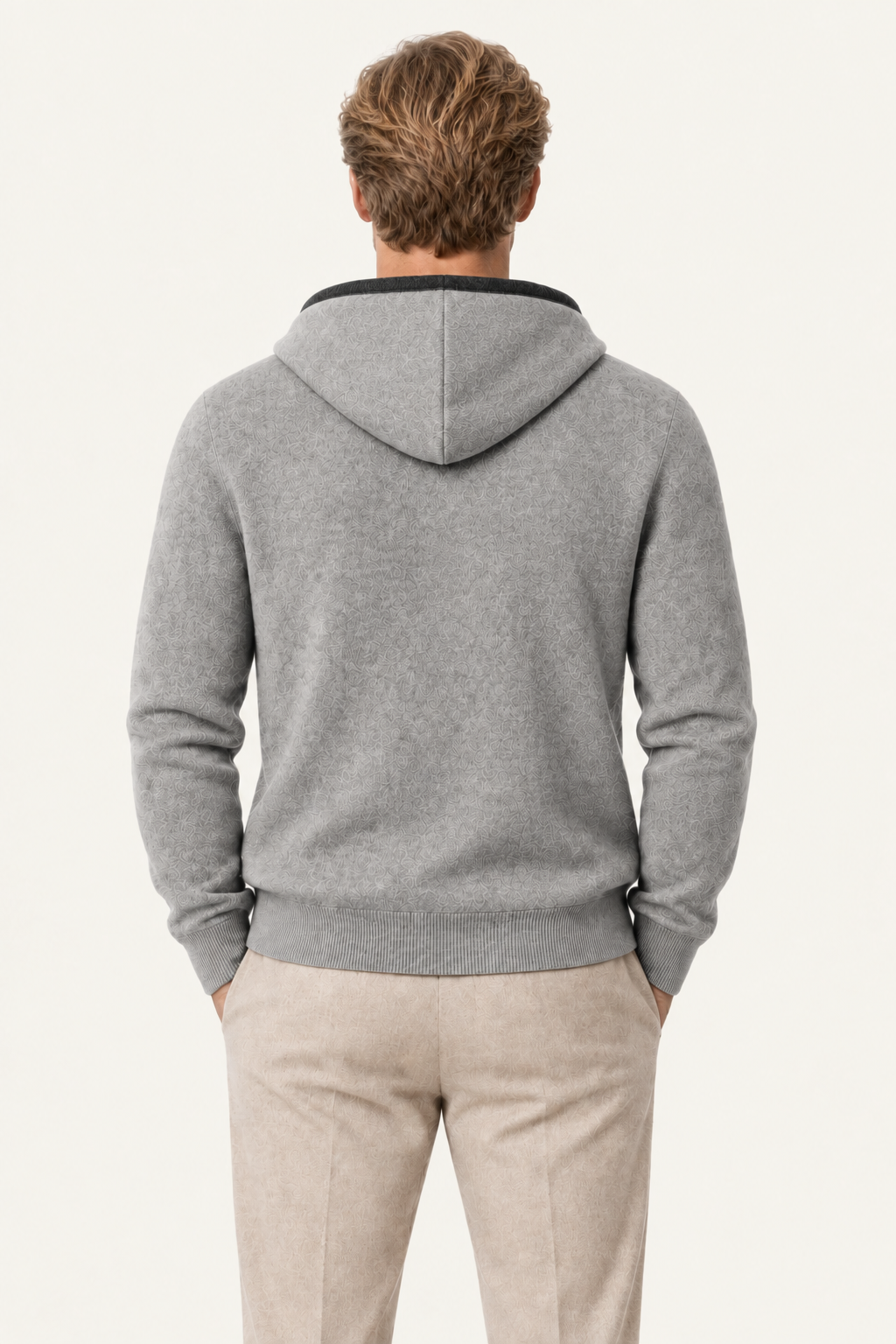 Ravalo Cashmere Zip Hoodie Grey