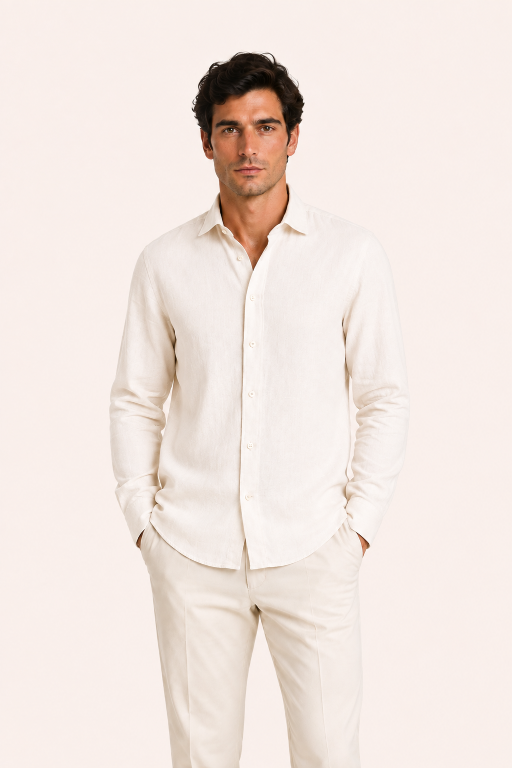 Avari Linen Shirt White