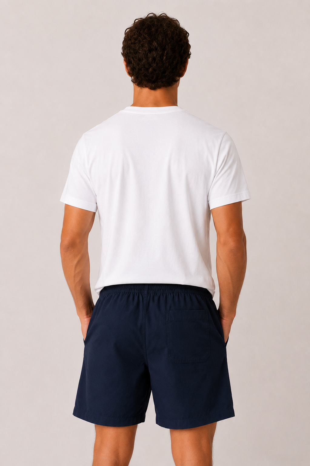 Levano Linen Short Navy Blue