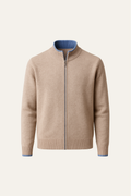 Neviro Zip Cardigan Beige