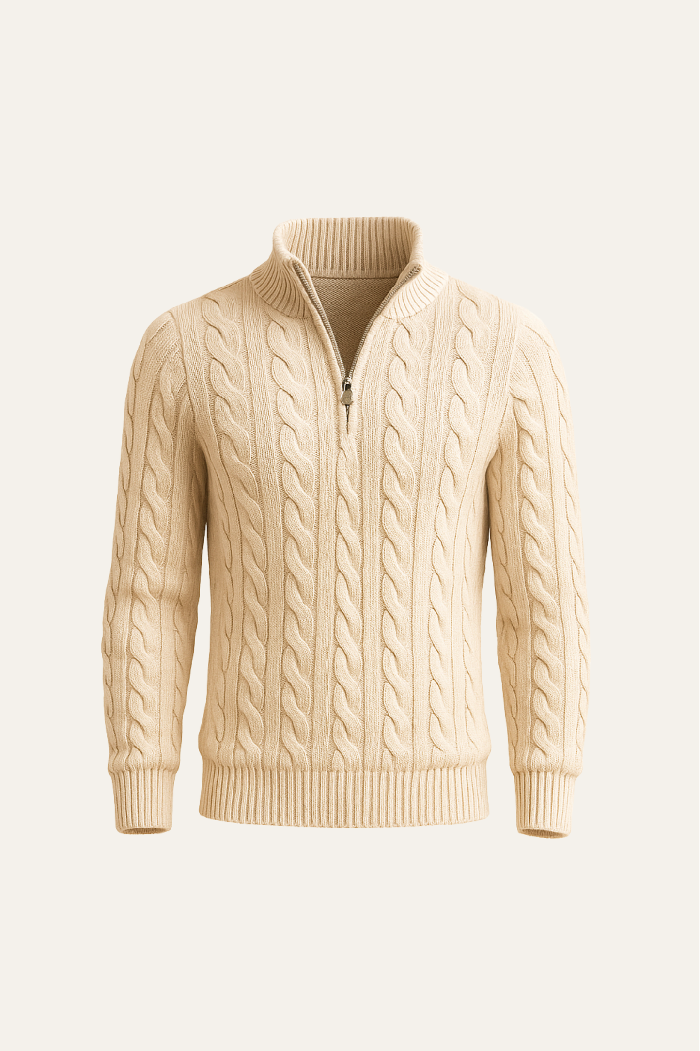 Tilano Cable Knit Beige
