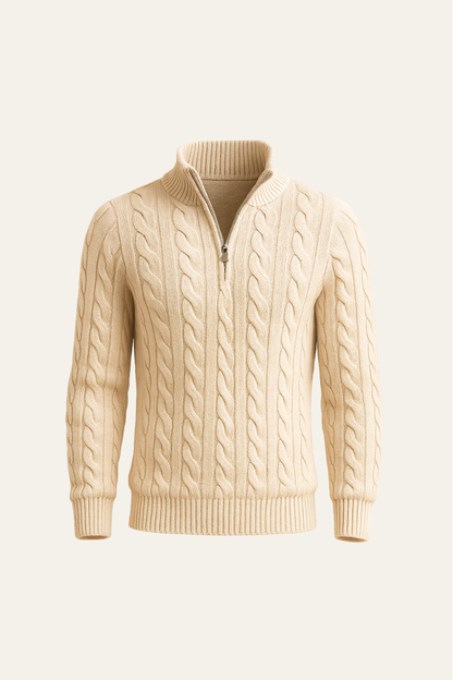 Tilano Cable Knit Beige