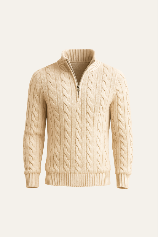 Tilano Cable Knit Beige
