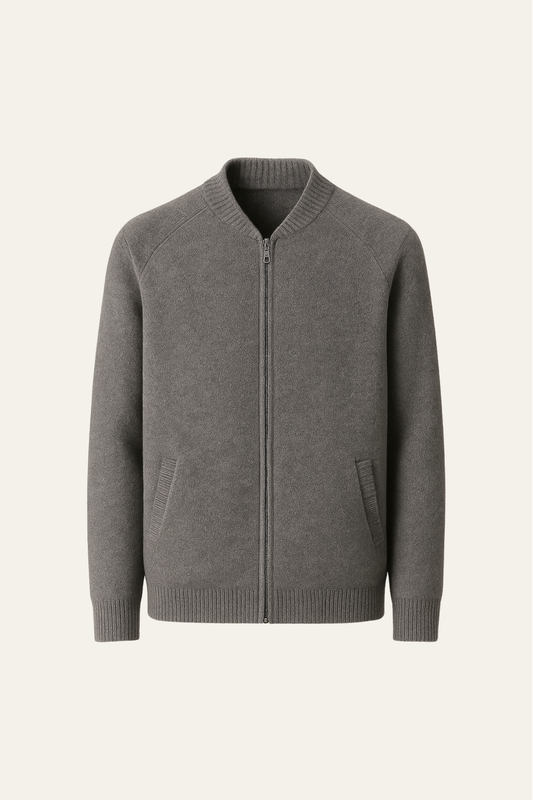 Varenu Merino Cardigan Grey