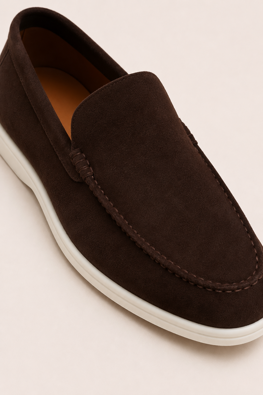 Bavaro Suede Loafers Brown