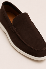 Bavaro Suede Loafers Brown