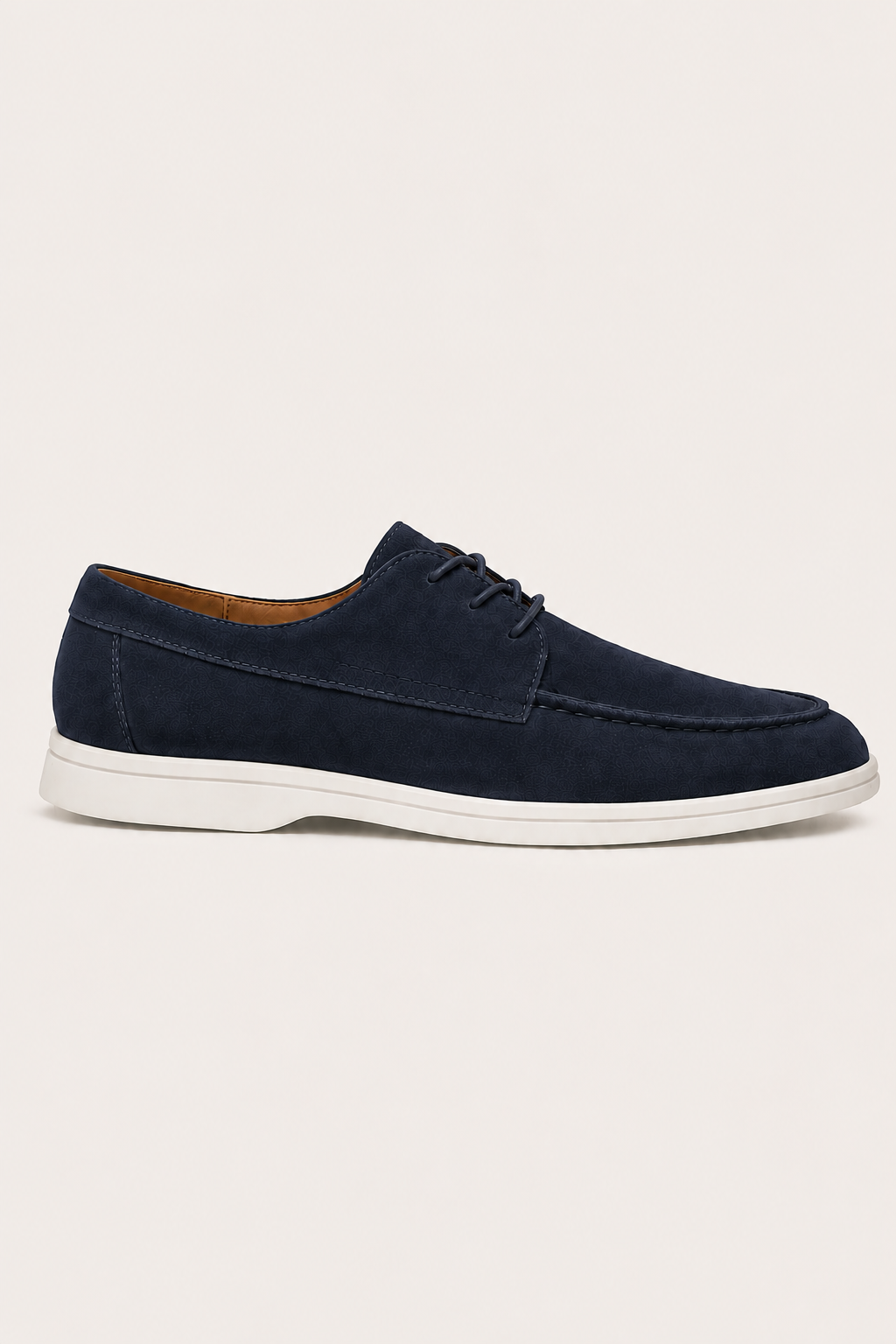 Levaro Suede Lace Shoes Navy