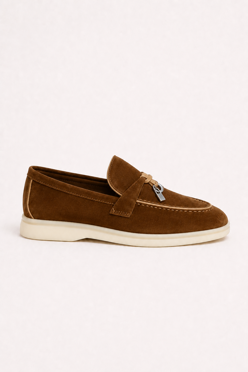 Rovain Buckled Loafers Chestnut Brown