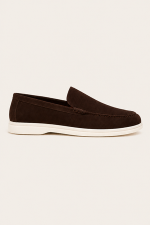 Bavaro Suede Loafers Brown