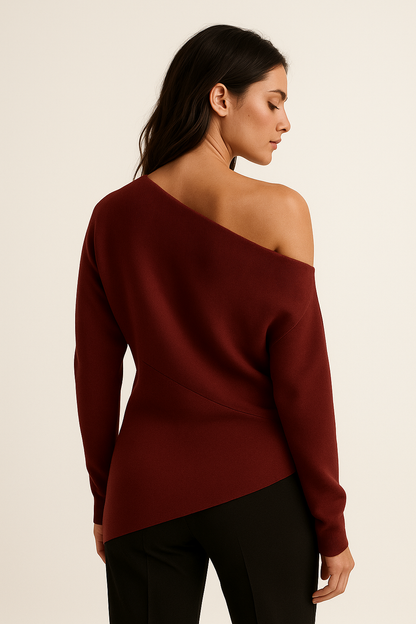 Scala Sculpted Knit Burgundy