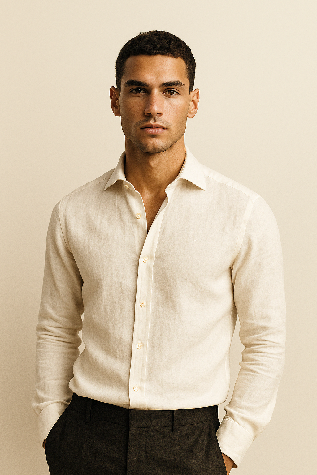 Avari Linen Shirt White