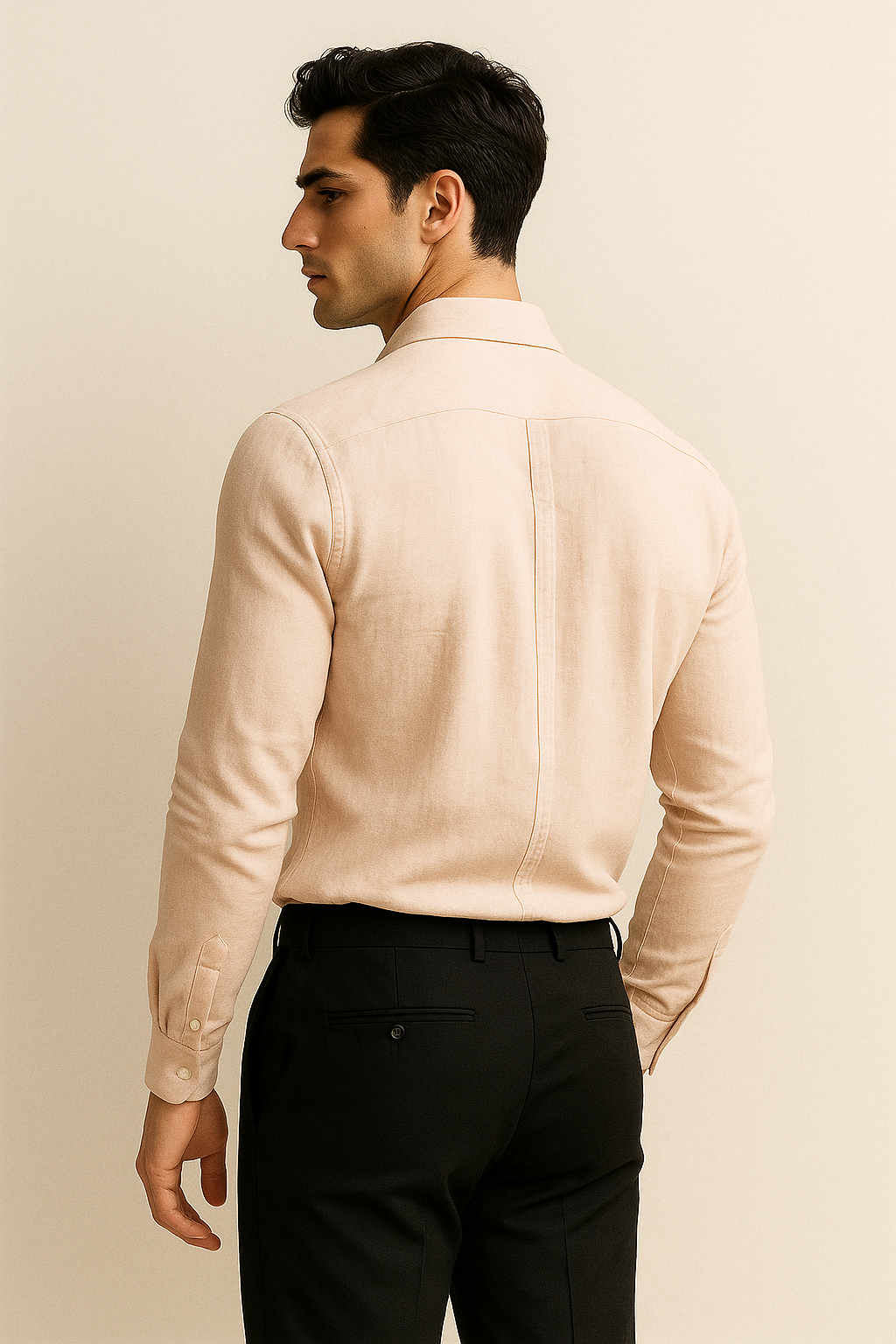 Avari Linen Shirt Salmon