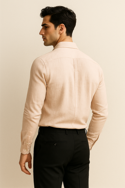Capri Linen Shirt Salmon