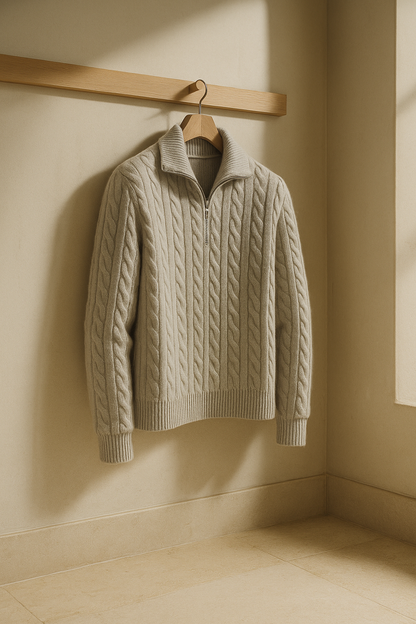 Tilano Cable Knit Grey